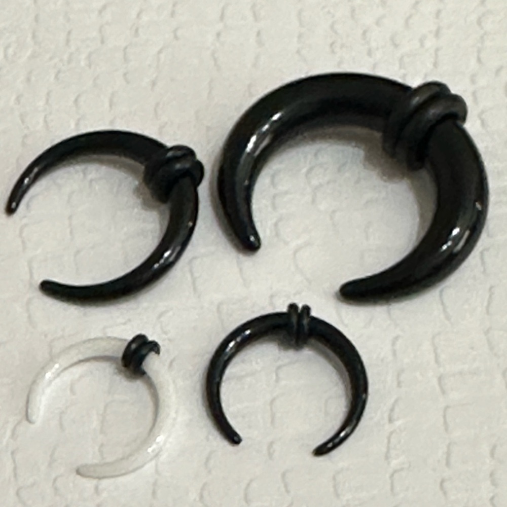 Plastic body jewelry.